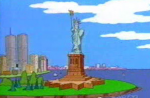 Cartoon New York Skyline